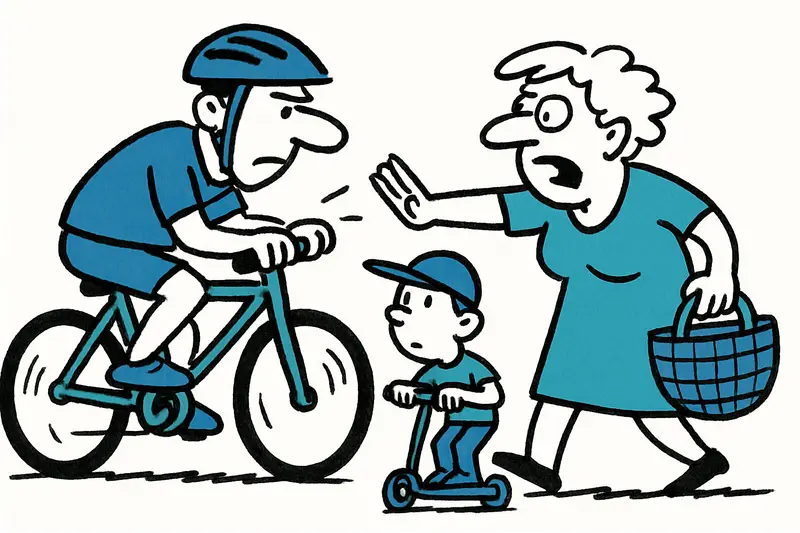 Cyclists in the pedestrian zone of Can Picafort: Who protects the most vulnerable here?