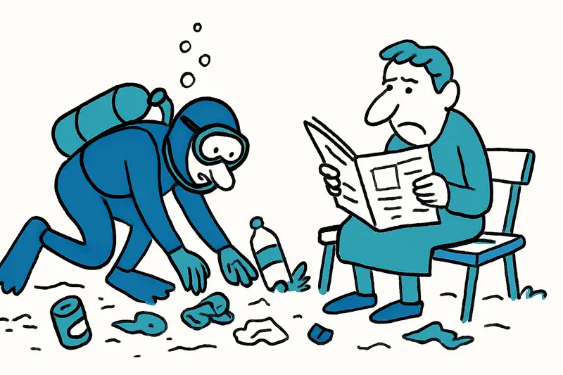 Reality Check: Littered Seabed off Can Pastilla