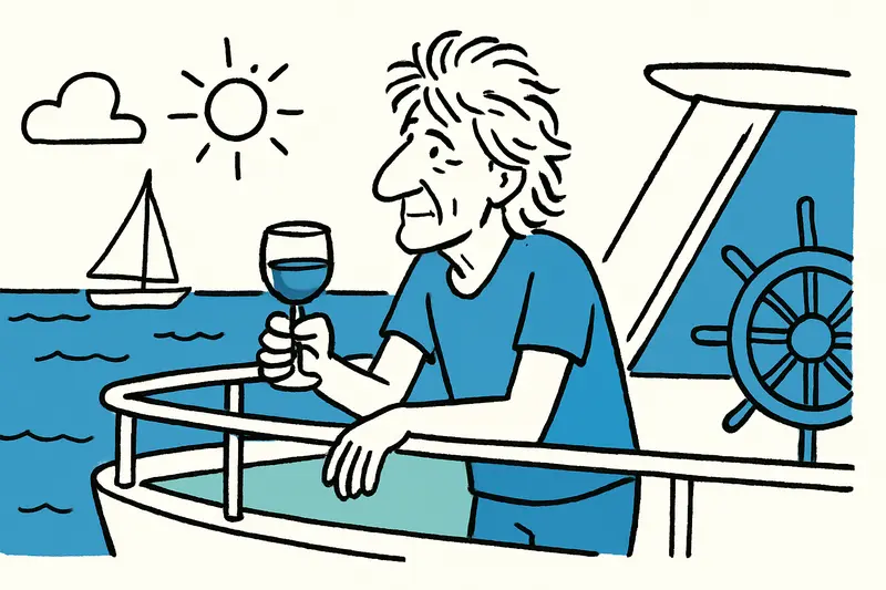 Rod Stewart on Board: A Light Summer Day in Puerto Portals