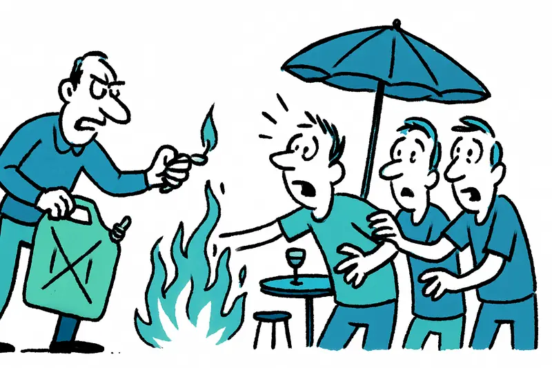 When Quiet Was No Longer Enough: Man Tried to Set Bar Terrace in Son Oliva on Fire
