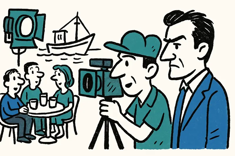 Rupert Friend films 'Youth' in Sant Elm – film glamour between fishing boats and café tables