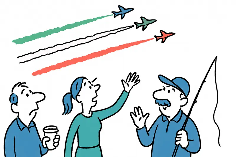 Surprise over Palma: Saudi aerobatic team draws colorful trails