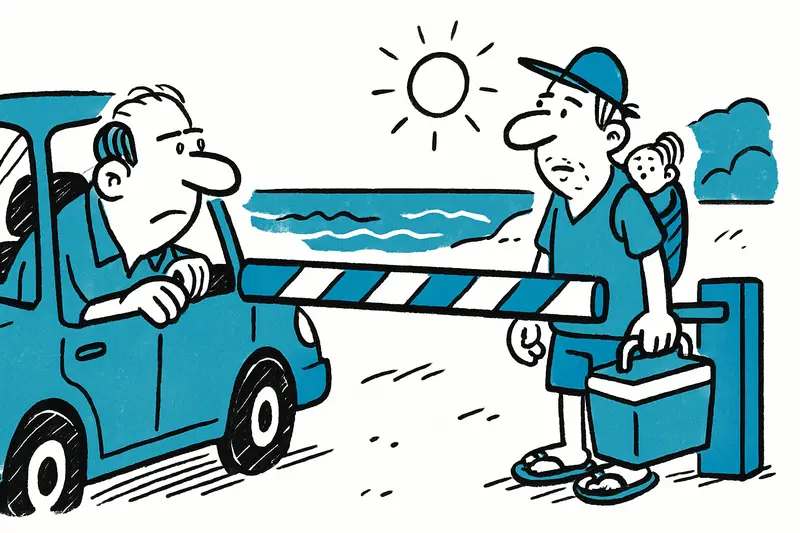 Barrier instead of parking: Cala Agulla faces another season without parking spaces
