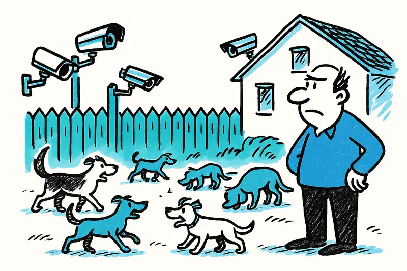 Six cameras, five dogs, a large estate: when security becomes a private matter