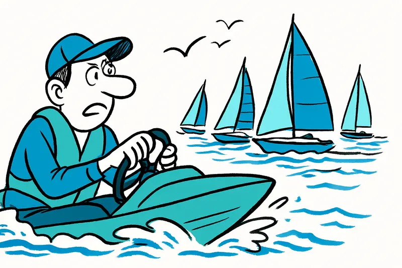 So Close to the Sailors: Through the Copa del Rey Bay by Speedboat