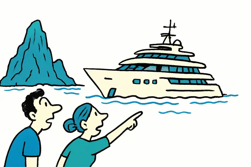 Spielberg's megayacht "Seven Seas" briefly captivates the Tramuntana