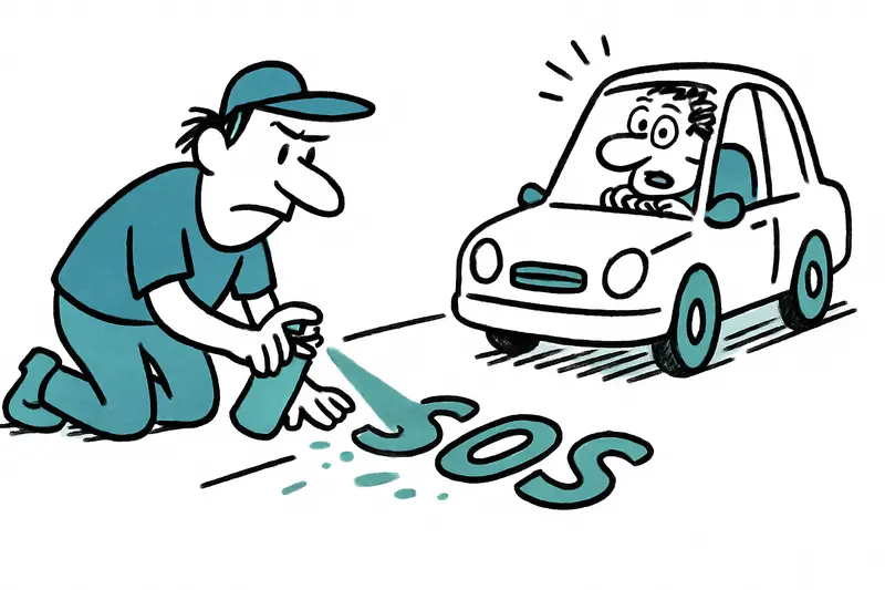 "SOS Mallorca" on the Ma-10: protest slogans on asphalt or dangerous provocation?