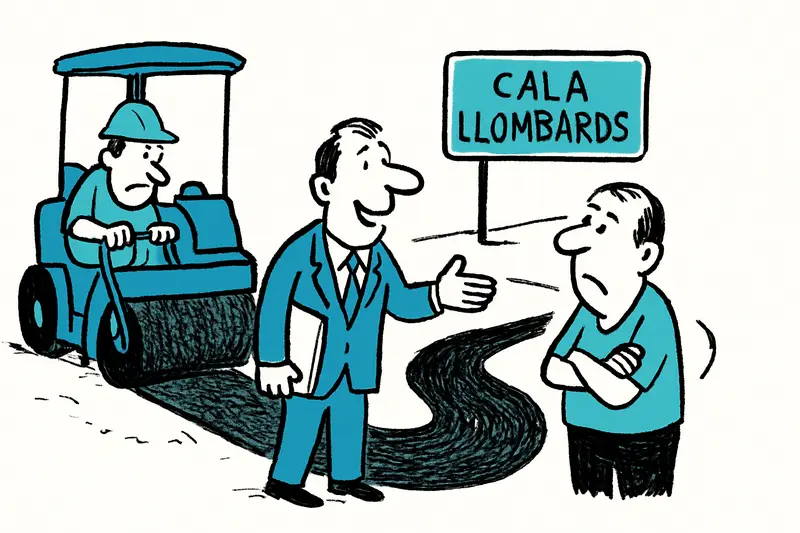 Roadworks at Cala Llombards: Three kilometres, many improvements