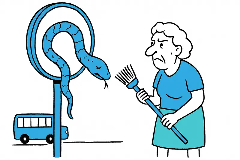 Dead snake on a traffic mirror in Selva: What do such finds say about us?