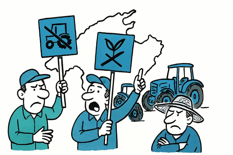 Tractors on the island: Mallorca's farmers protest against EU rules and Mercosur