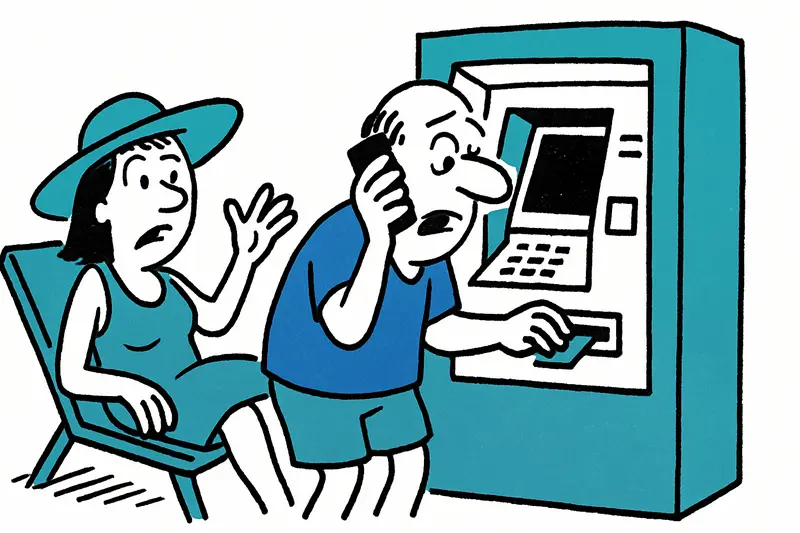 Dream holiday, shattered calm: When the bank card disappears abroad