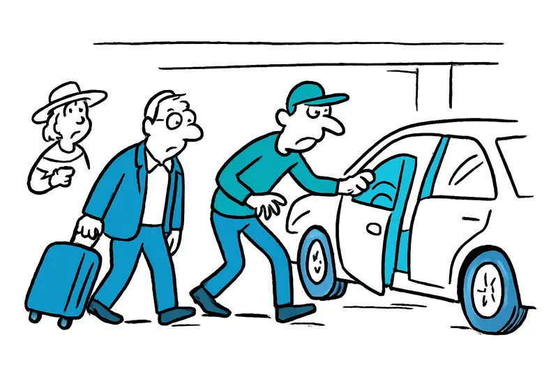 Unlocked cars in the airport parking garage: Two cars disappear — a reality check