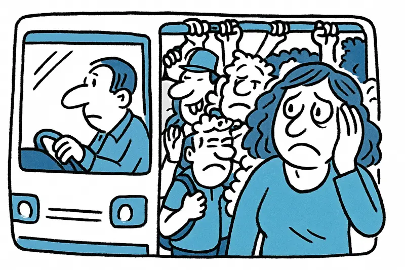 Overcrowded TIB Bus in Valldemossa: When the Daily Commute Becomes a Ride of Anxiety