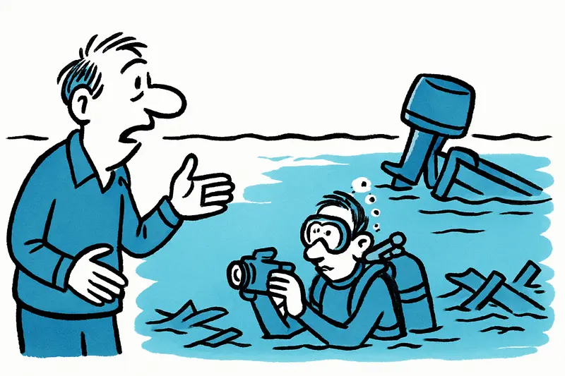 Who clears up in Cala Marmassen? Decaying refugee boat harms the seabed