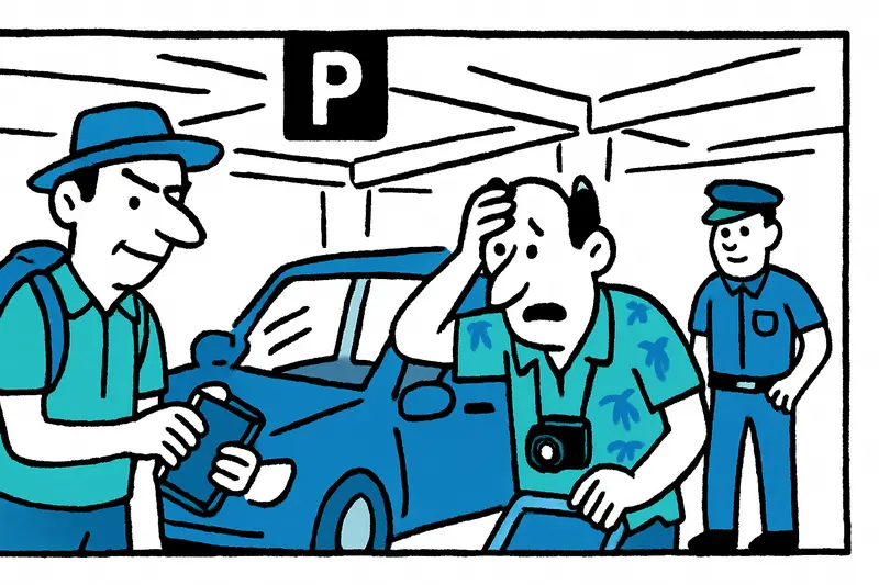 Hide-and-seek in the parking garage: How a man stole tourists' valuables at the airport