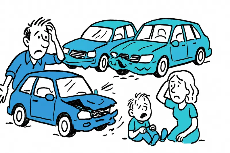 Four-car pile-up near Costitx: Five injured, including children