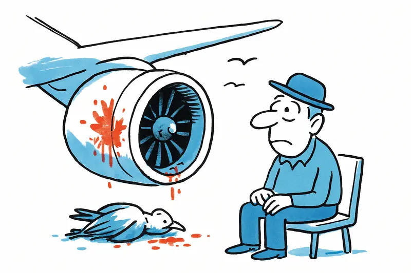 Blood Traces on the Engine: The Bird Strike and the Question of Our Flight Safety