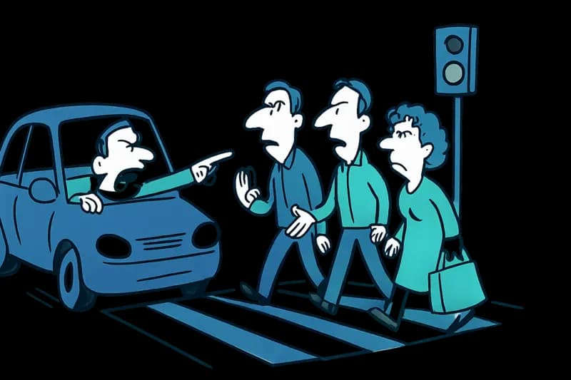 Sudden braking at a pedestrian crossing in Palma: What this incident says about our streets