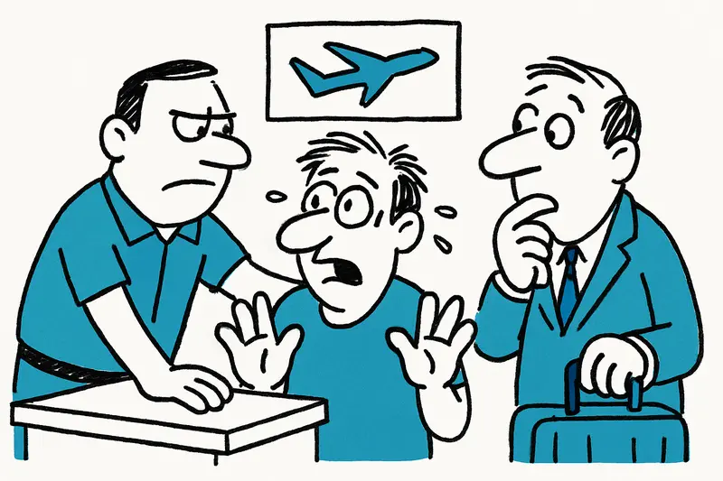 Stopped before departure to Mallorca in Weeze: One case, many questions