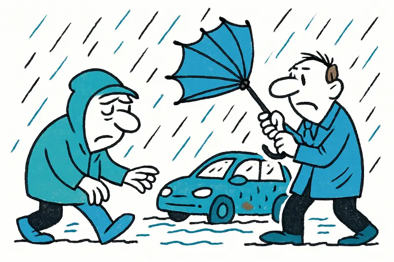 Yellow Warning over the Island: Regina Brings Mud Rain, Waves and Damp Grey