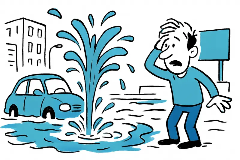 Water main break in Palma: Why a burst pipe means more than just a traffic jam