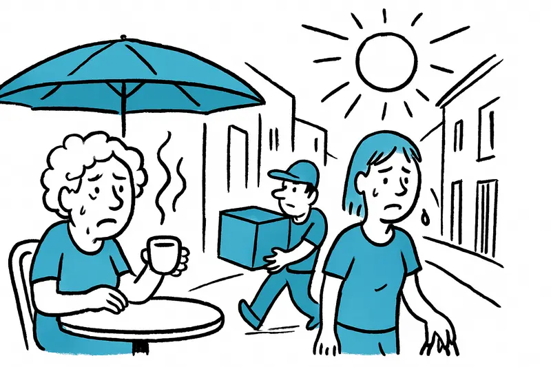 When the island boils: Heat, everyday life and what we really need