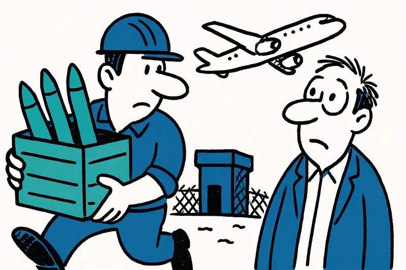 Who is building a weapons depot at the airport — and who knows about it?