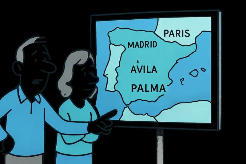 Advertising poster relocates Palma to the mainland - what the mistake says about us