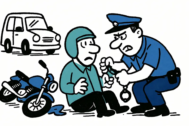 Wild chase in Illetes: Police arrest motorcyclist after crash