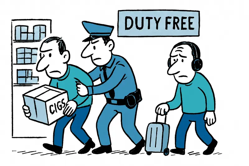 Smuggling in the secured area: How a gang exploited the duty-free zone at the airport