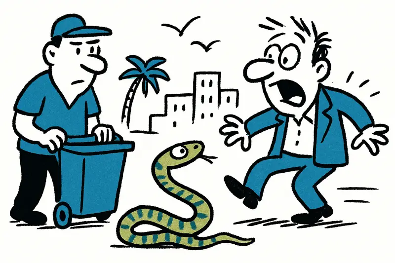 Yellow-green whip snake on the move: The Zornnatter is on Mallorca — what matters now