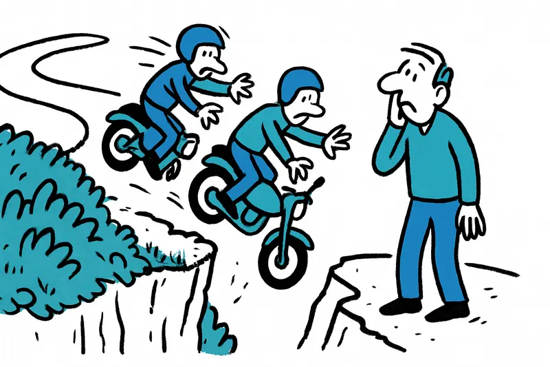 Two bikers fall 20 meters at Cala Tuent — What really goes wrong