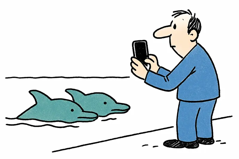 Two dolphins unusually close sighted off Santa Ponsa