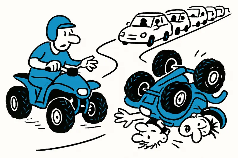 Two Injured in Quad Accident on the Way to Cap Formentor — Who Bears Responsibility?